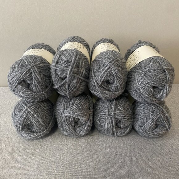 NWT Biches & Buches Le Lambswool Colour Medium Grey Lot of 8 - Picture 5 of 6